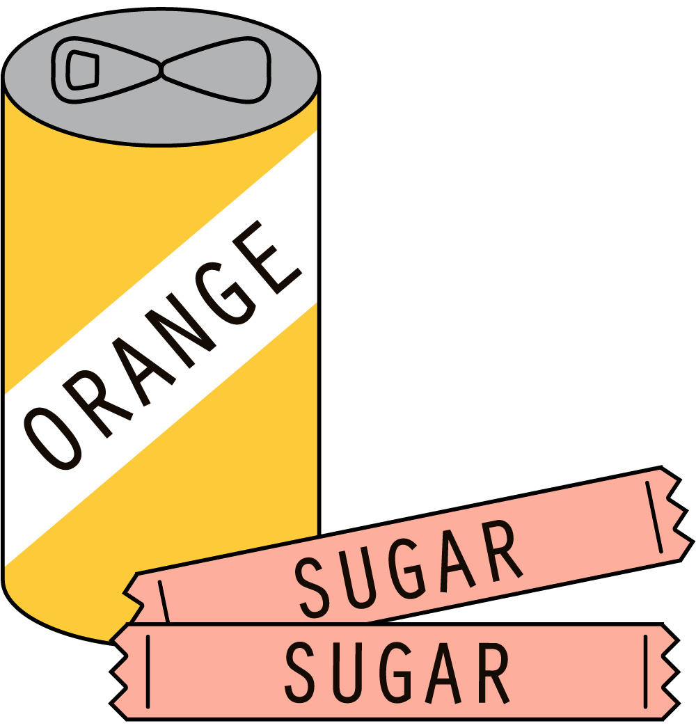 オレンジ砂糖
